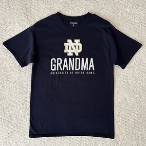 Champion Notre Dame Grandma Navy T-Shirt Medium University